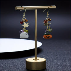 Halloween Ghosts Dangle Earrings Cartoon Drop Stud Gift For Women Girls