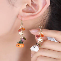 Halloween Ghosts Dangle Earrings Cartoon Drop Stud Gift For Women Girls