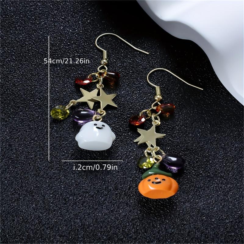 Halloween Ghosts Dangle Earrings Cartoon Drop Stud Gift For Women Girls