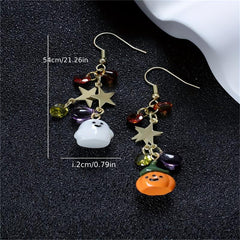 Halloween Ghosts Dangle Earrings Cartoon Drop Stud Gift For Women Girls