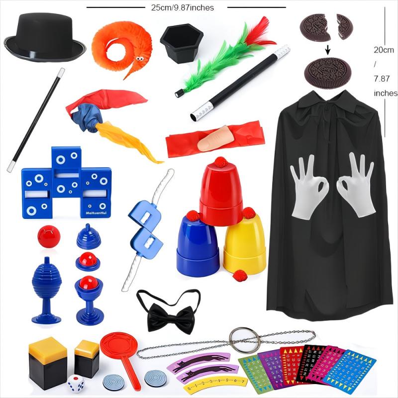 Kids Magic Kit Magician Pretend Play Set