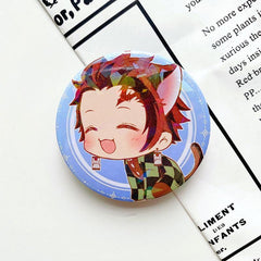 Anime Series Tinplate Badge Cartoon Badge Plate Bag Decoration
