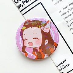 Anime Series Tinplate Badge Cartoon Badge Plate Bag Decoration
