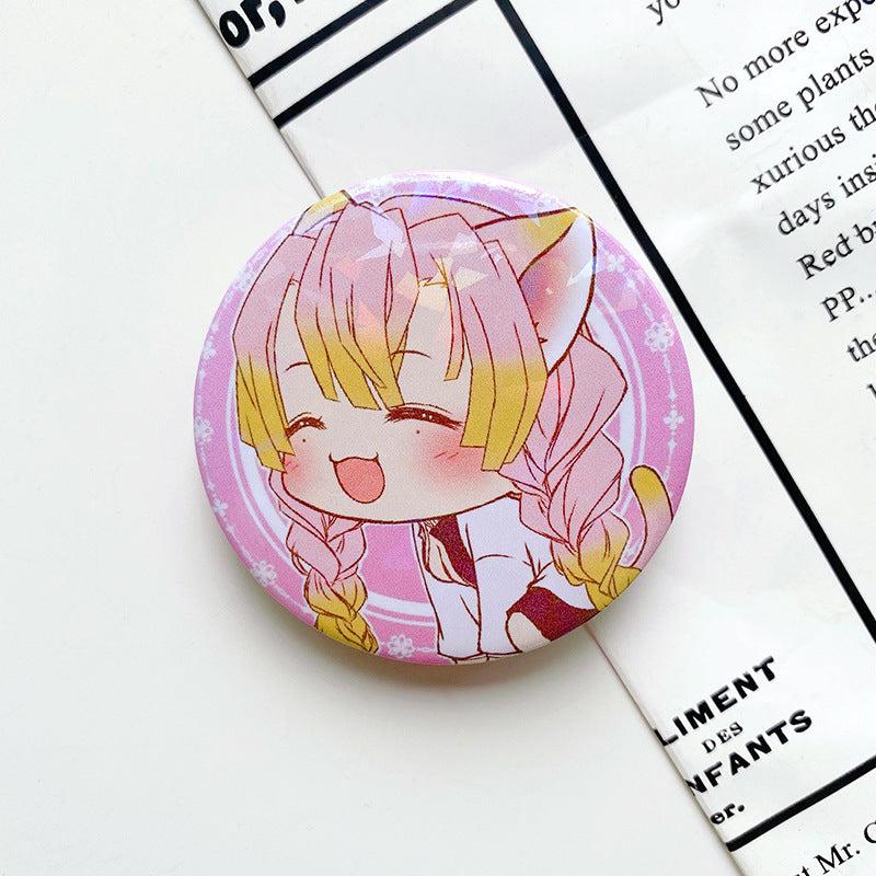 Anime Series Tinplate Badge Cartoon Badge Plate Bag Decoration