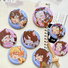 Anime Series Tinplate Badge Cartoon Badge Plate Bag Decoration