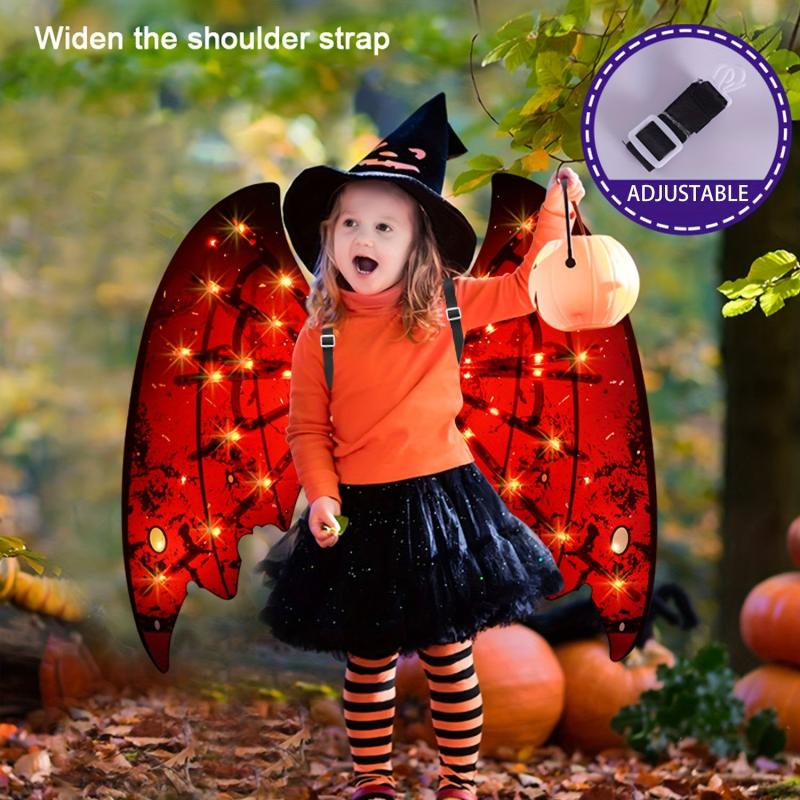LED Angel Wings Sparkly Demon Flapping Costumes Halloween Cosplay