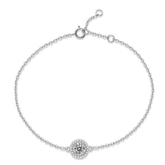 Moissanite Bracelet Silvery Bracelet For Women Hot Mother's Wedding Gift