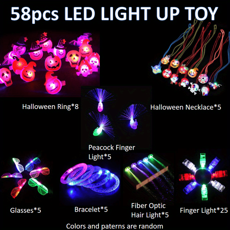 LED Halloween Toy Set Party Supplies Party Favors