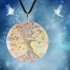 Tree Pendant Necklace for Halloween Christmas Party Gift