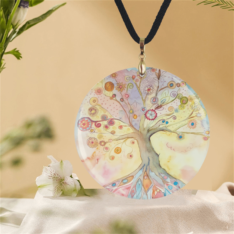 Tree Pendant Necklace for Halloween Christmas Party Gift