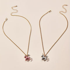 Cartoon Unicorn Necklace Small Alloy Drop Pendant Chain Necklace