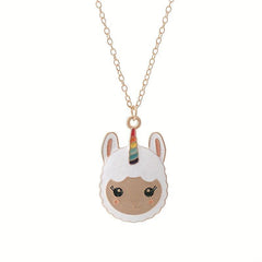 Ins Style Lamb Golden Halter Pendant Necklace for Women