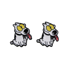 Vintage Dog Piercing Earrings Cartoon Stud Earrings For Woman Girls Kids Jewelry