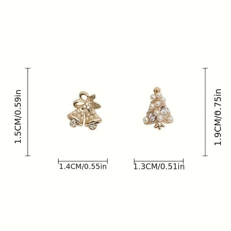 Christmas Asymmetrical Stud Earrings Women Girls