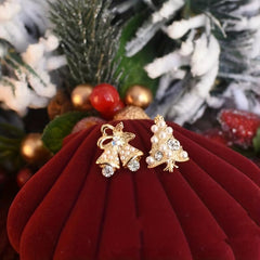 Christmas Asymmetrical Stud Earrings Women Girls
