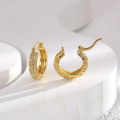 Artificial Diamond Round Women's Earrings Silvery Needle