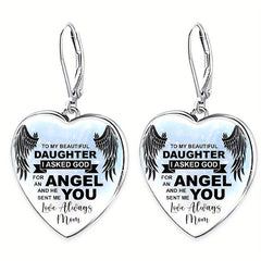 English Heart Crystal Jewelry Set for Men Women
