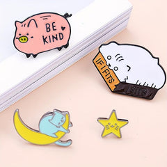 Little Animal Brooch Small Animal Series Alloy Badge Shirt Backpack Decorative