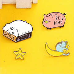 Little Animal Brooch Small Animal Series Alloy Badge Shirt Backpack Decorative