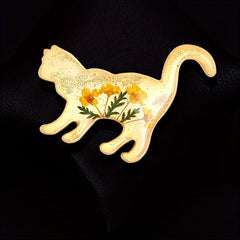 Animal Cat Pin Brooch Enamel Corsage Decorative Adjustable Waist Anti-exposure