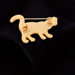 Animal Cat Pin Brooch Enamel Corsage Decorative Adjustable Waist Anti-exposure