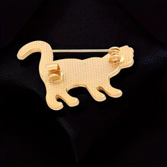 Animal Cat Pin Brooch Enamel Corsage Decorative Adjustable Waist Anti-exposure