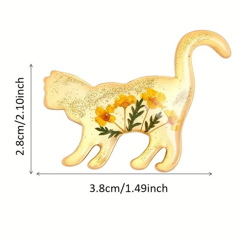 Animal Cat Pin Brooch Enamel Corsage Decorative Adjustable Waist Anti-exposure