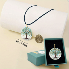 Life Tree Pendant Necklace Adjustable Chain Halloween Christmas Gift