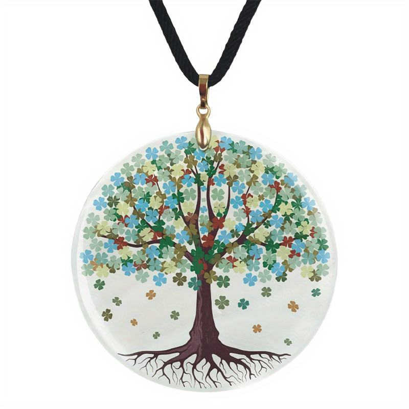 Life Tree Pendant Necklace Adjustable Chain Halloween Christmas Gift