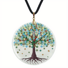 Life Tree Pendant Necklace Adjustable Chain Halloween Christmas Gift