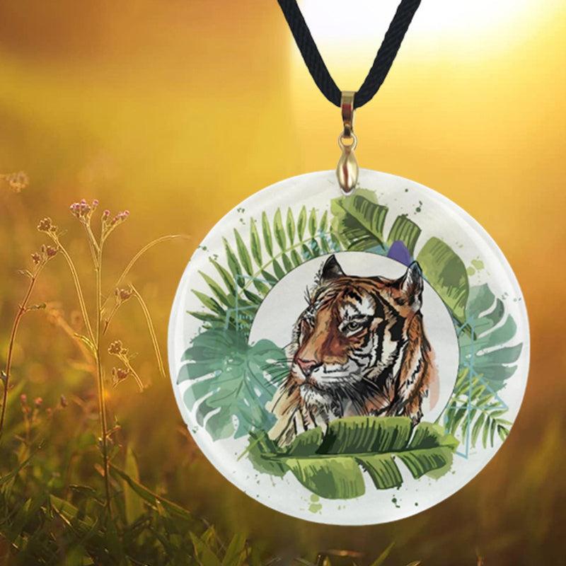 Lion Pattern Pendant Necklace for Halloween Party