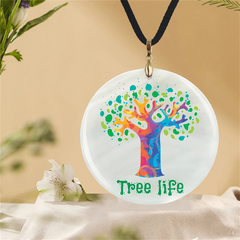 Life And Tree Pattern Pendant Necklace Family Halloween Christmas Party Gift
