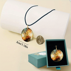 Life And Tree Pendant Necklace For Family Halloween Christmas Anniversary