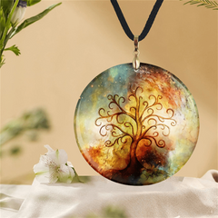 Life And Tree Pendant Necklace For Family Halloween Christmas Anniversary