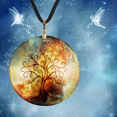 Life And Tree Pendant Necklace For Family Halloween Christmas Anniversary