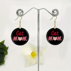Creative Cat Acrylic Pendant Earrings Party Jewelry