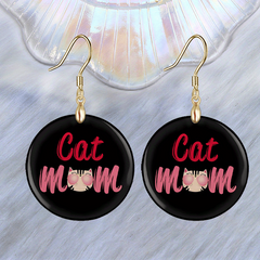 Creative Cat Acrylic Pendant Earrings Party Jewelry