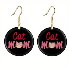 Creative Cat Acrylic Pendant Earrings Party Jewelry