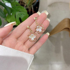 3D Hollow Flower Earrings Sweet Party Jewelry Gift