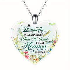 Heart-shaped Crystal Pendant Necklace Set for Men and Women