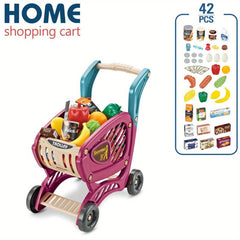 Kids Play House Shopping Cart Kitchen Supermarket Cooking Toys Pretend Play