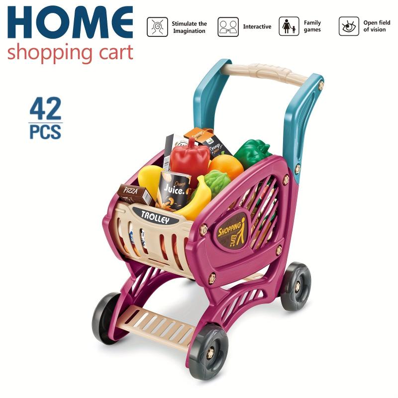 Kids Play House Shopping Cart Kitchen Supermarket Cooking Toys Pretend Play