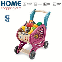 Kids Play House Shopping Cart Kitchen Supermarket Cooking Toys Pretend Play