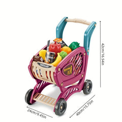 Kids Play House Shopping Cart Kitchen Supermarket Cooking Toys Pretend Play
