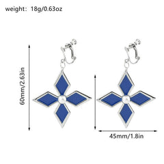Game Peripheral Engraved Earrings Ear Clip Cosplay Accessories