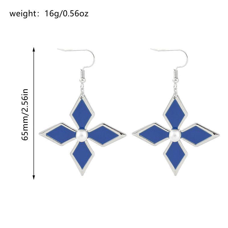 Game Peripheral Engraved Earrings Ear Clip Cosplay Accessories