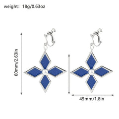 Game Peripheral Engraved Earrings Ear Clip Cosplay Accessories