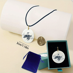 Sea Turtle Pendant Necklace Adjustable Chain Halloween Christmas Gift