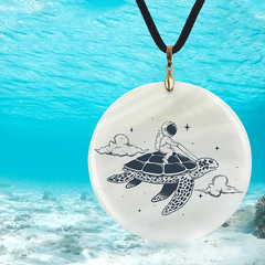 Sea Turtle Pendant Necklace Adjustable Chain Halloween Christmas Gift