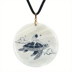 Sea Turtle Pendant Necklace Adjustable Chain Halloween Christmas Gift
